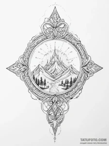 Tattoo sketch blessed realm - эскиз тату (№1756592372_0, 30.08.2025 22:19) — Tatufoto.com