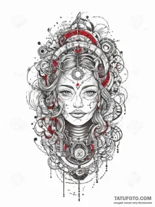 Tattoo sketch mystical beat, tattoo sketch de... - эскиз тату (№1756593386_0, 30.08.2025 22:36) — Tatufoto.com