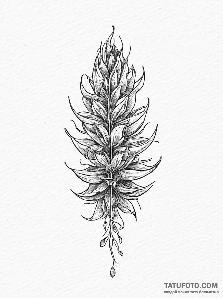 Tattoo sketch cardamom pods, tattoo sketch de... - эскиз тату (№1756593792_0, 30.08.2025 22:43) — Tatufoto.com
