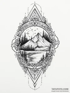 Tattoo sketch nature, tattoo sketch design, v... - эскиз тату (№1756598877_0, 31.08.2025 00:07) — Tatufoto.com