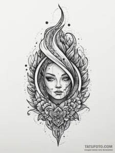 Tattoo sketch stone, concept art for tattoo,... - эскиз тату (№1756599675_0, 31.08.2025 00:21) — Tatufoto.com