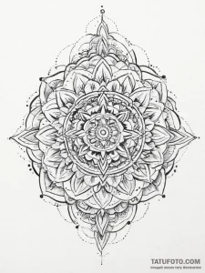 Tattoo sketch blessed portrayal, ink illustra... - эскиз тату (№1756601492_0, 31.08.2025 00:51) — Tatufoto.com