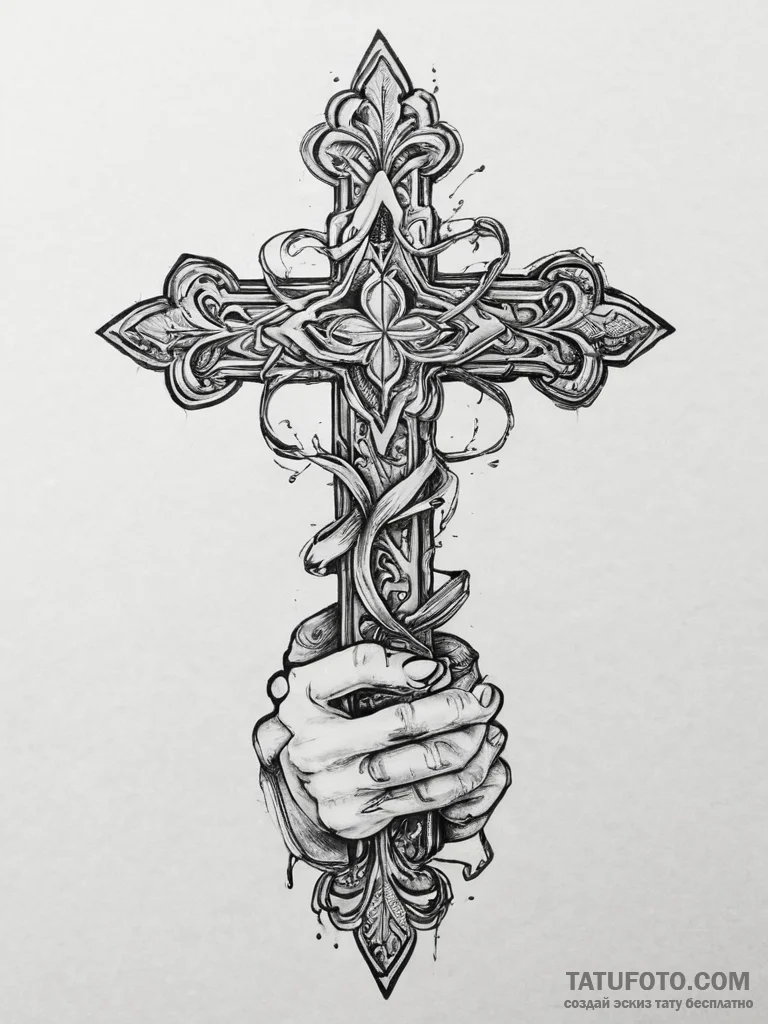 Tattoo sketch hands with a book, tattoo sketc... - эскиз тату (№1756605130_0, 31.08.2025 01:52) — Tatufoto.com