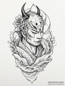 Tattoo sketch soldier with a map, ink illustr... - эскиз тату (№1756608980_0, 31.08.2025 02:56) — Tatufoto.com