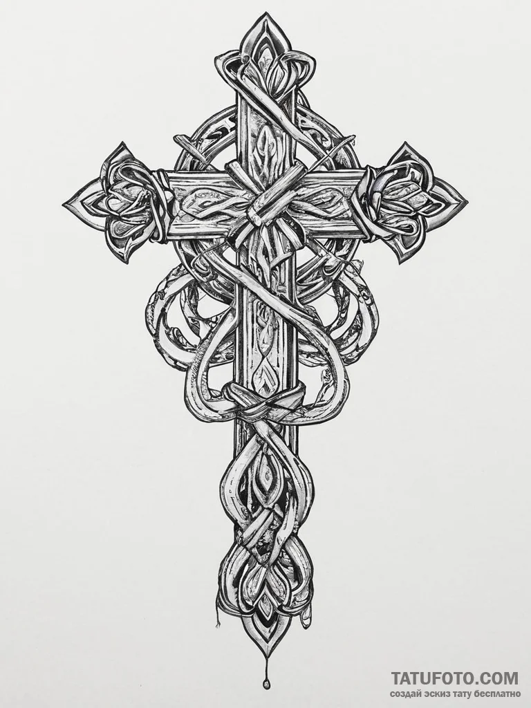 Tattoo sketch soldier with a knot, concept ar... - эскиз тату (№1756609390_0, 31.08.2025 03:03) — Tatufoto.com