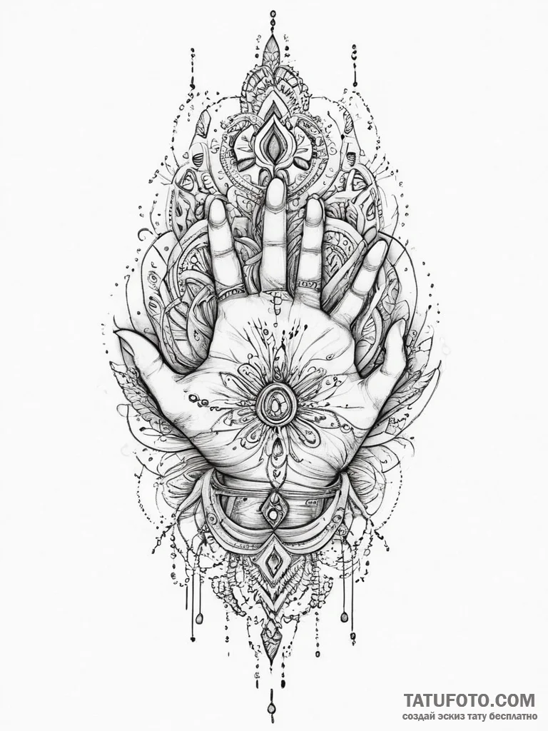 Tattoo sketch hands with a thread, tattoo ske... - эскиз тату (№1756610391_0, 31.08.2025 03:19) — Tatufoto.com