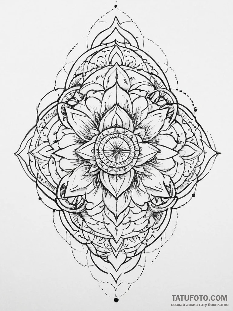 Tattoo sketch узор с дымом, concept art for t... - эскиз тату (№1756610986_0, 31.08.2025 03:29) — Tatufoto.com