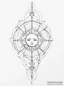 Tattoo sketch cosmic self - эскиз тату (№1756614787_0, 31.08.2025 04:33) — Tatufoto.com