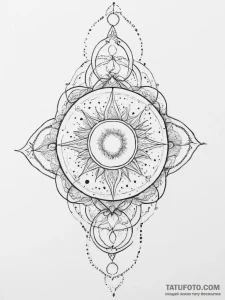 Tattoo sketch cosmic soul - эскиз тату (№1756616193_0, 31.08.2025 04:56) — Tatufoto.com