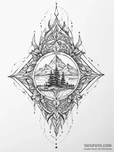 Tattoo sketch wood - эскиз тату (№1756618181_0, 31.08.2025 05:29) — Tatufoto.com