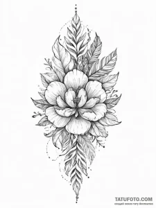 Tattoo sketch узор в виде дельфина - эскиз тату (№1756623411_0, 31.08.2025 06:56) — Tatufoto.com