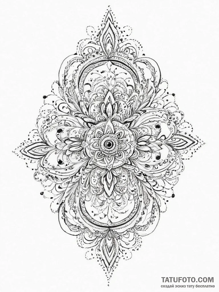 Tattoo sketch nightmare, concept art for tatt... - эскиз тату (№1756623609_0, 31.08.2025 07:00) — Tatufoto.com