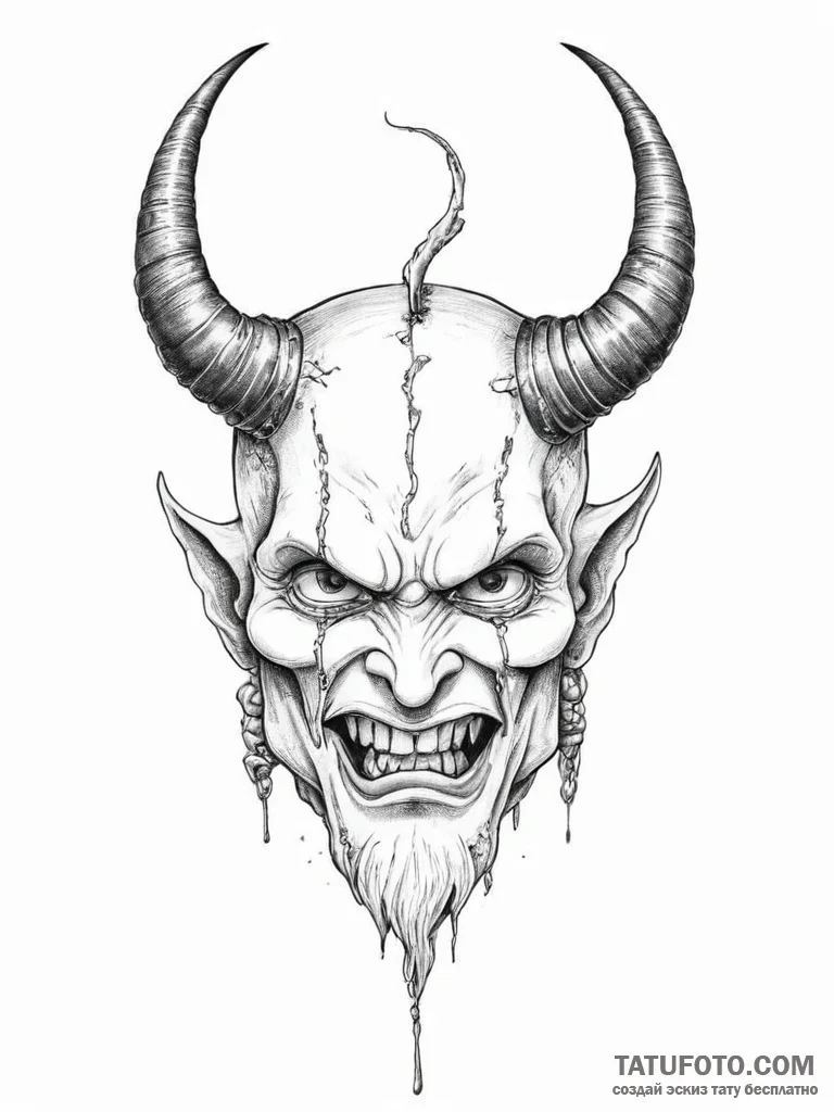 Tattoo sketch metalhead devil horns gesture - эскиз тату (№1756629427_0, 31.08.2025 08:37) — Tatufoto.com