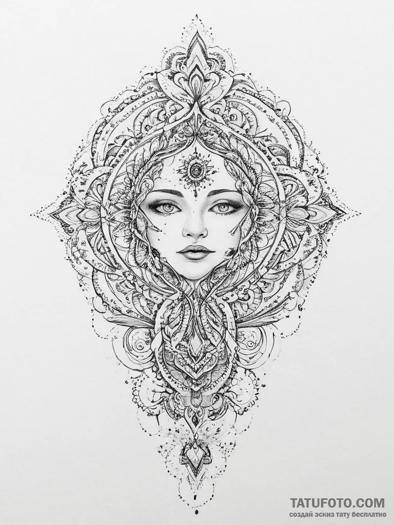 Tattoo sketch cosmic ghost, artistic tattoo s... - эскиз тату (№1756631242_0, 31.08.2025 09:07) — Tatufoto.com