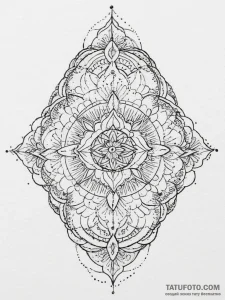 Tattoo sketch slavic embroidery pattern with... - эскиз тату (№1756632246_0, 31.08.2025 09:24) — Tatufoto.com