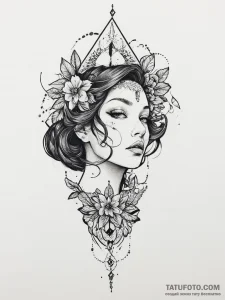 Tattoo sketch dream, tattoo sketch design, mu... - эскиз тату (№1756635859_0, 31.08.2025 10:24) — Tatufoto.com