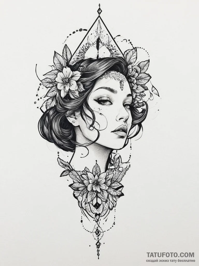 Tattoo sketch dream, tattoo sketch design, mu... - эскиз тату (№1756635859_0, 31.08.2025 10:24) — Tatufoto.com