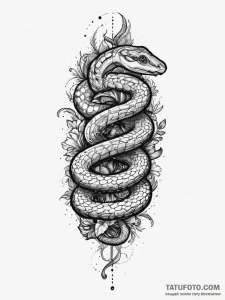 Tattoo sketch old school змея, tattoo flash s... - эскиз тату (№1756637266_0, 31.08.2025 10:47) — Tatufoto.com