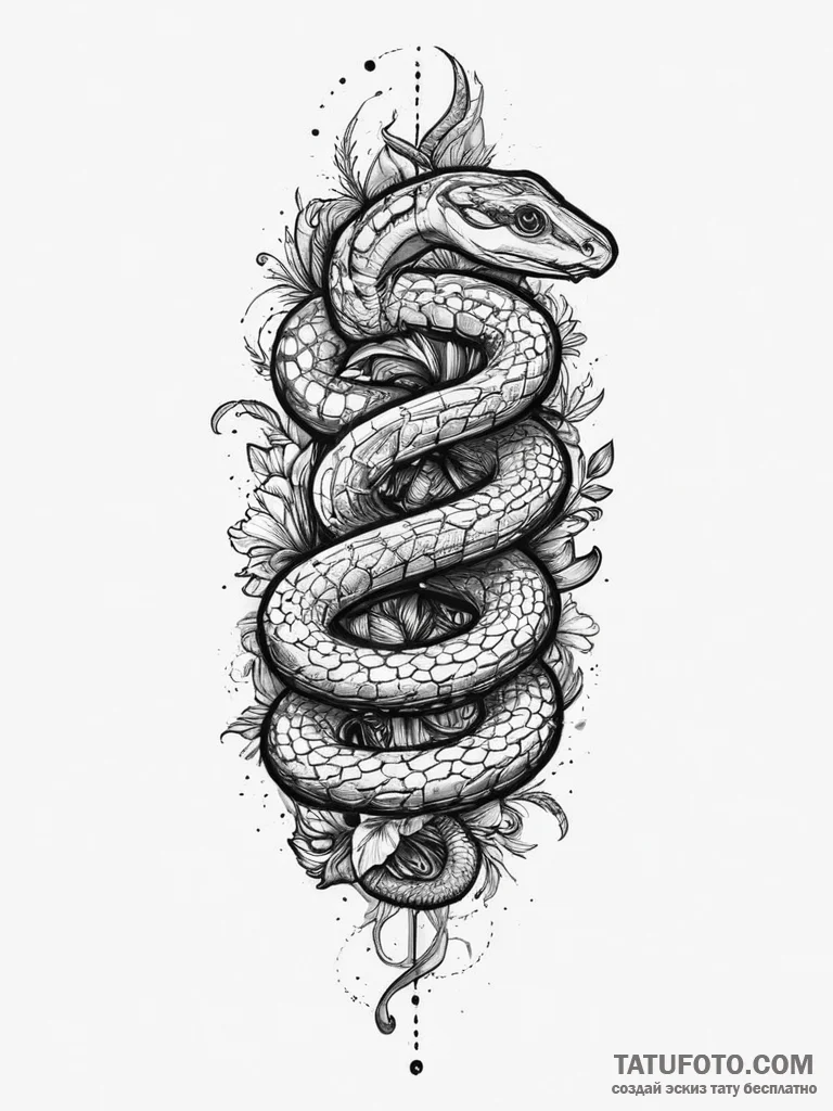 Tattoo sketch old school змея, tattoo flash s... - эскиз тату (№1756637266_0, 31.08.2025 10:47) — Tatufoto.com