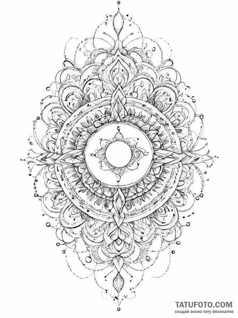 Tattoo sketch cosmic scene, tattoo line art,... - эскиз тату (№1756638066_0, 31.08.2025 11:01) — Tatufoto.com