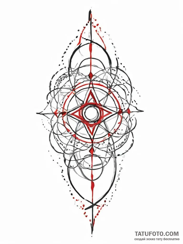 Tattoo sketch a symbolic event, concept art f... - эскиз тату (№1756639471_0, 31.08.2025 11:24) — Tatufoto.com