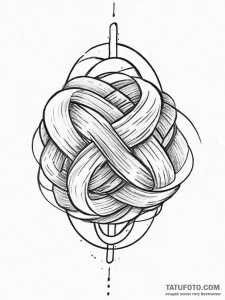 Tattoo sketch knot - эскиз тату (№1756639872_0, 31.08.2025 11:31) — Tatufoto.com