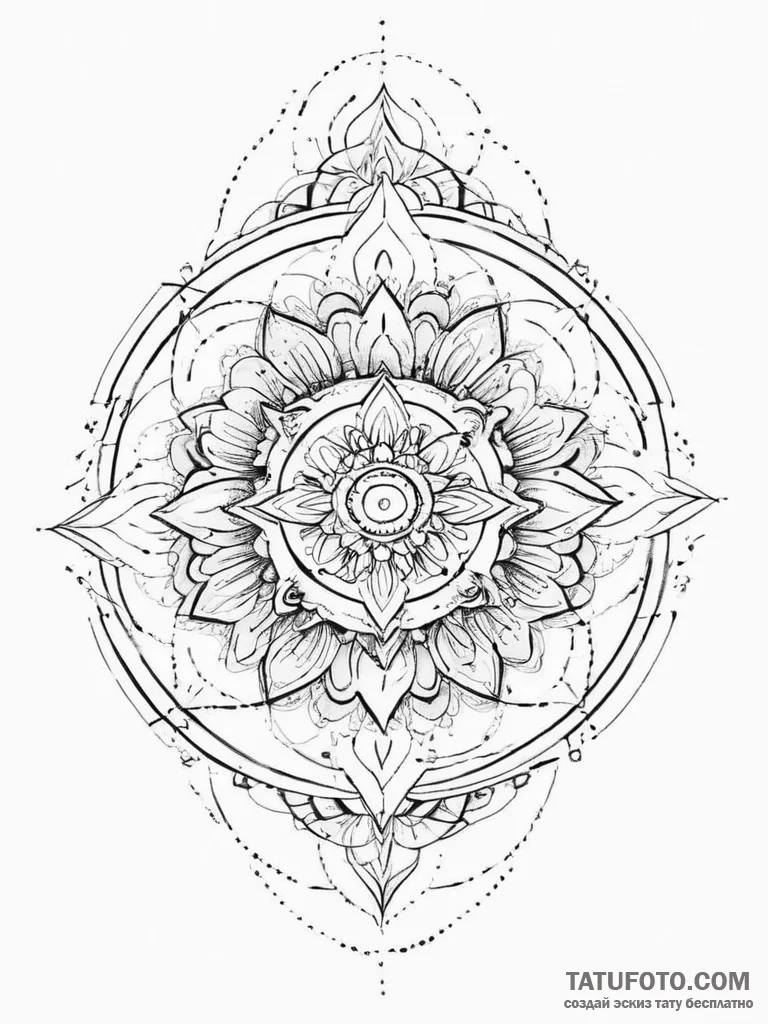 Tattoo sketch loop, tattoo sketch design, geo... - эскиз тату (№1756640073_0, 31.08.2025 11:34) — Tatufoto.com
