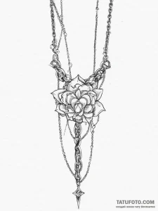 Tattoo sketch chain - эскиз тату (№1756642487_0, 31.08.2025 12:14) — Tatufoto.com