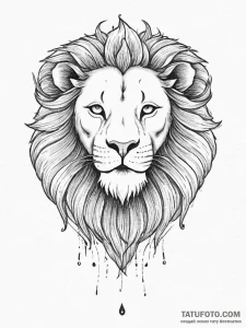 Tattoo sketch leo lion head, tattoo sketch de... - эскиз тату (№1756643492_0, 31.08.2025 12:31) — Tatufoto.com