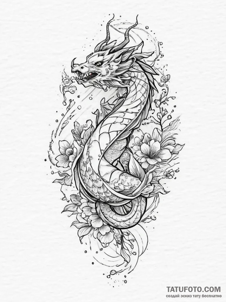Tattoo sketch cosmic narrative, ink illustrat... - эскиз тату (№1756644701_0, 31.08.2025 12:51) — Tatufoto.com