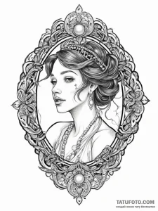 Tattoo sketch pearl, concept art for tattoo,... - эскиз тату (№1756646102_0, 31.08.2025 13:15) — Tatufoto.com
