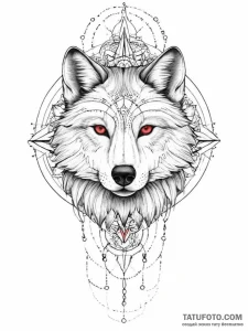 Tattoo sketch realistic портрет волка, tattoo... - эскиз тату (№1756648316_0, 31.08.2025 13:51) — Tatufoto.com