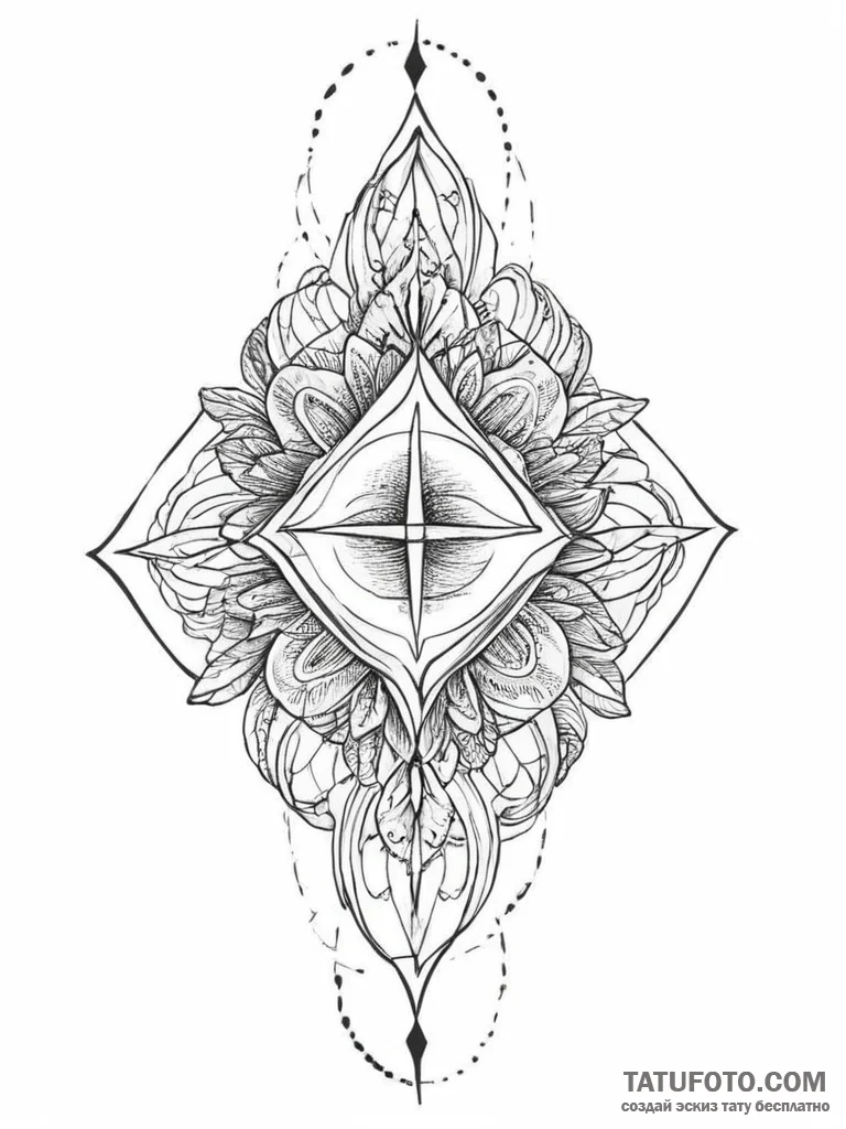 Tattoo sketch a symbolic emotion, concept art... - эскиз тату (№1756653544_0, 31.08.2025 15:19) — Tatufoto.com