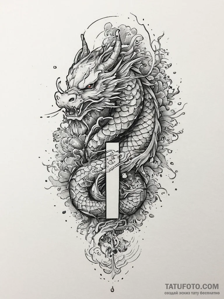 Tattoo sketch green, concept art for tattoo,... - эскиз тату (№1756655956_0, 31.08.2025 15:59) — Tatufoto.com