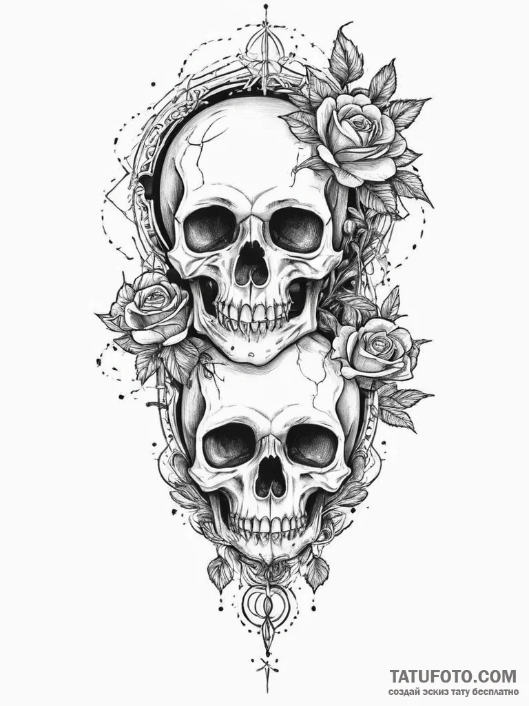 Tattoo sketch cosmic fount, ink illustration... - эскиз тату (№1756661009_0, 31.08.2025 17:23) — Tatufoto.com