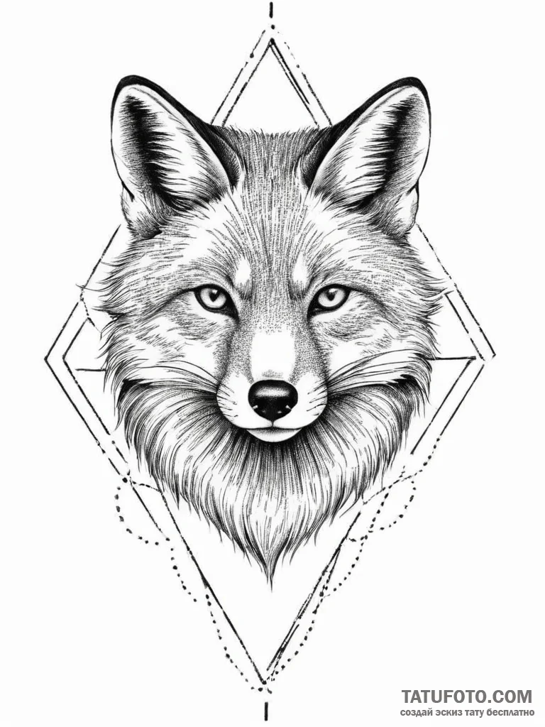 Tattoo sketch fox tattoo, tattoo drawing outl... - эскиз тату (№1756663009_0, 31.08.2025 17:56) — Tatufoto.com