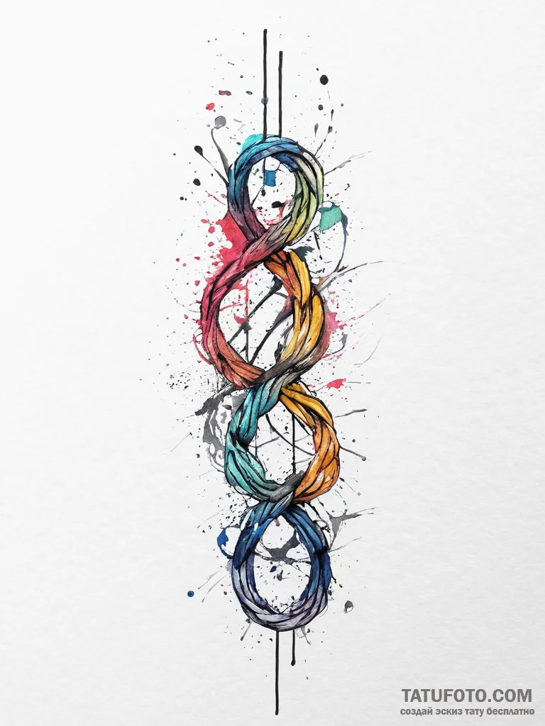 Tattoo sketch rope, tattoo line art, watercol... - эскиз тату (№1756663600_0, 31.08.2025 18:06) — Tatufoto.com