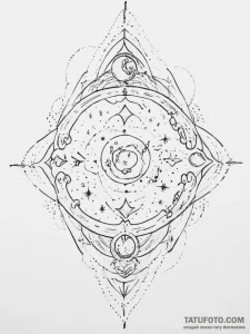 Tattoo sketch cosmic realm - эскиз тату (№1756669583_0, 31.08.2025 19:46) — Tatufoto.com