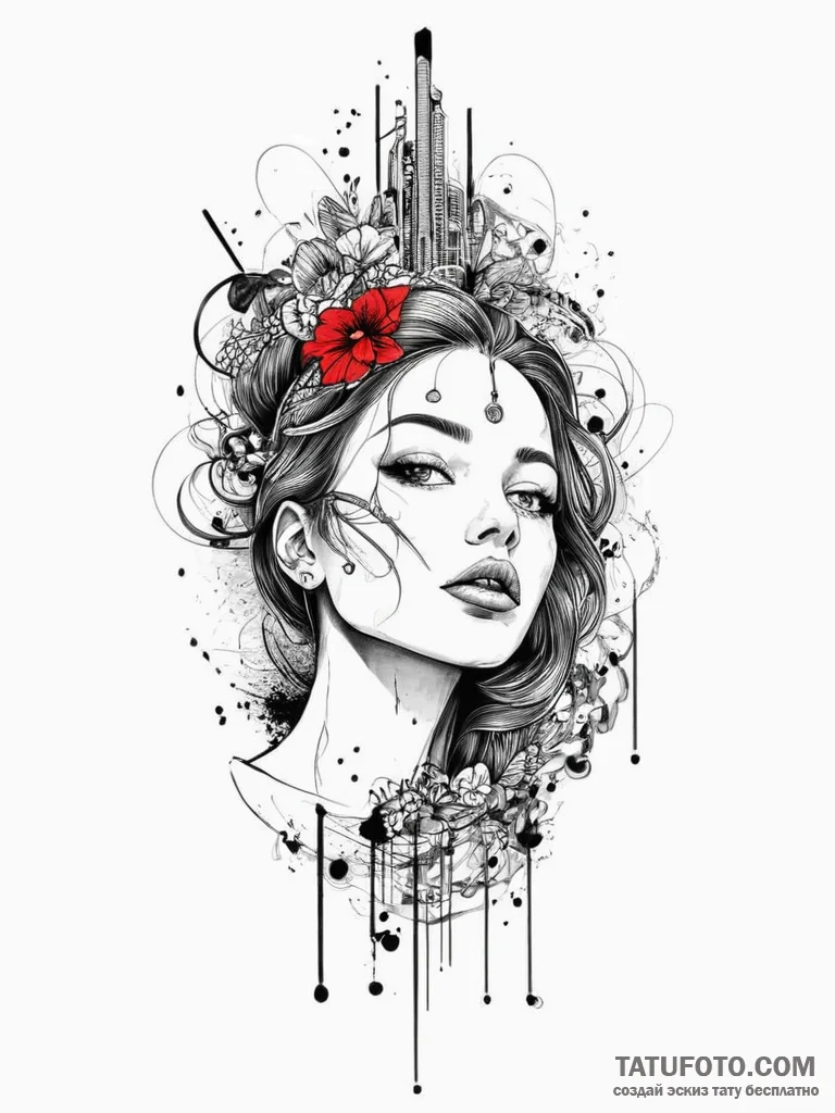 Tattoo sketch divine narrative, tattoo drawin... - эскиз тату (№1756671199_0, 31.08.2025 20:13) — Tatufoto.com