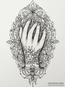 Tattoo sketch hands with a paper, tattoo sket... - эскиз тату (№1756672206_0, 31.08.2025 20:30) — Tatufoto.com