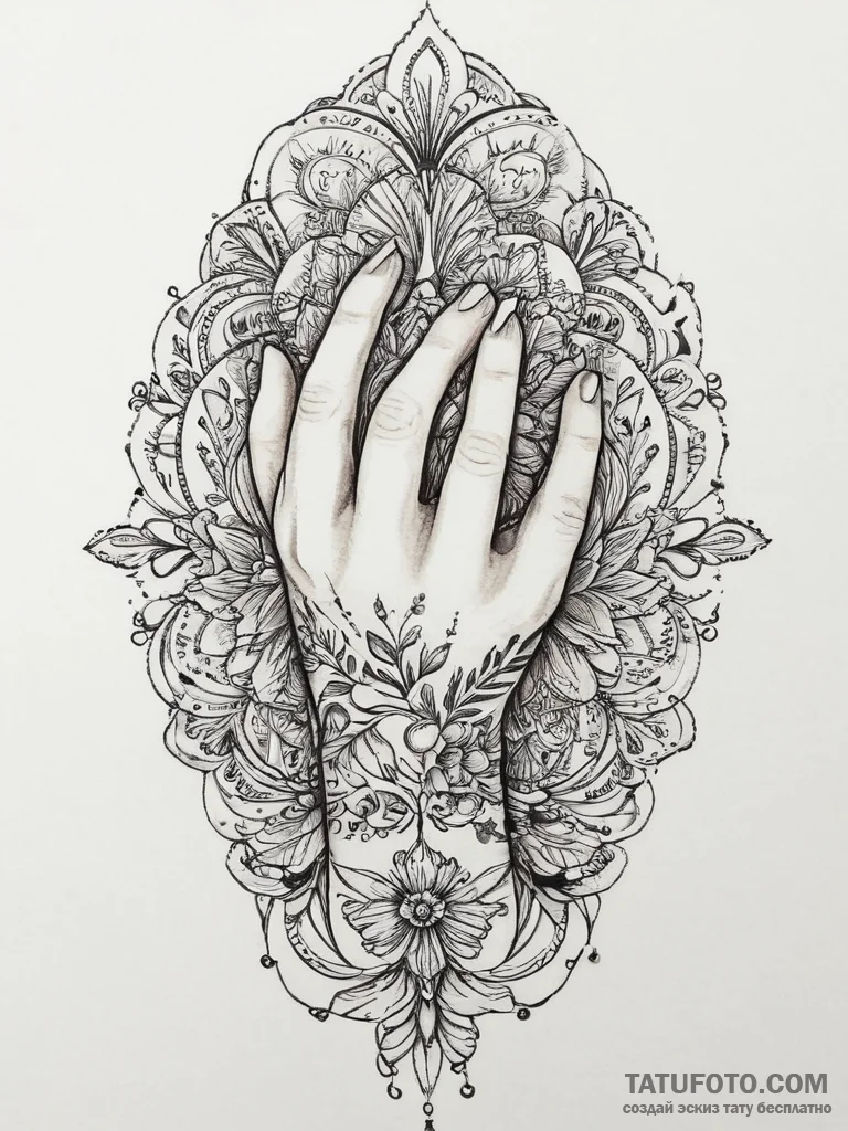Tattoo sketch hands with a paper, tattoo sket... - эскиз тату (№1756672206_0, 31.08.2025 20:30) — Tatufoto.com