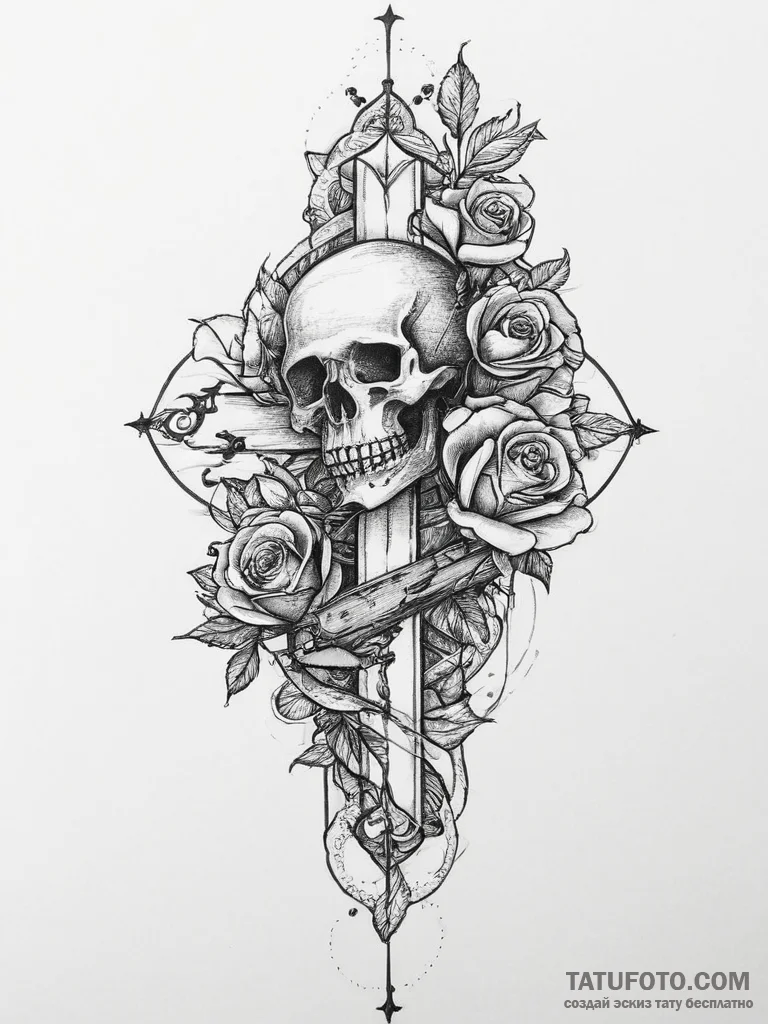 Tattoo sketch hands with a pencil, tattoo lin... - эскиз тату (№1756683523_0, 31.08.2025 23:38) — Tatufoto.com