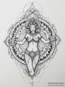 Tattoo sketch nymph dancing, tattoo sketch de... - эскиз тату (№1756684698_0, 31.08.2025 23:58) — Tatufoto.com