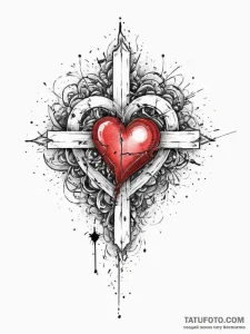 Tattoo sketch heart, tattoo sketch design, bl... - эскиз тату (№1756685489_0, 01.09.2025 00:11) — Tatufoto.com