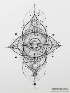 Tattoo sketch cosmic identity, tattoo sketch... - эскиз тату (№1756685889_0, 01.09.2025 00:18) — Tatufoto.com