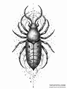 Tattoo sketch aphid, tattoo flash sheet desig... - эскиз тату (№1756686091_0, 01.09.2025 00:21) — Tatufoto.com