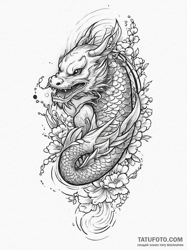 Tattoo sketch fairy tattoo, concept art for t... - эскиз тату (№1756686875_0, 01.09.2025 00:34) — Tatufoto.com