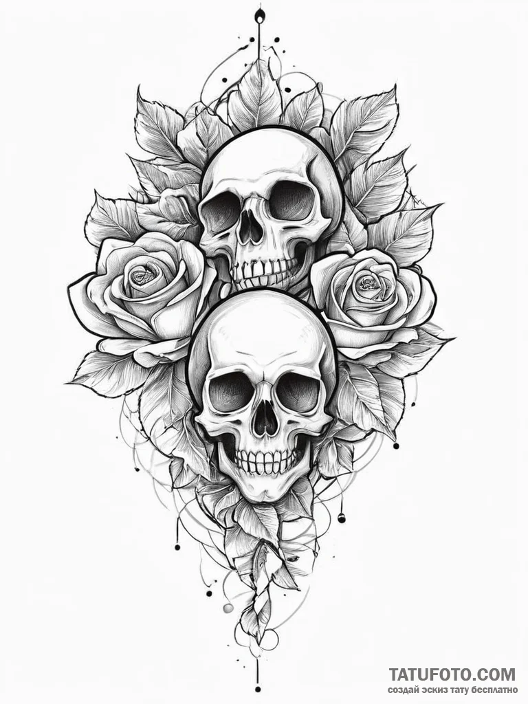 Tattoo sketch fantasy, tattoo drawing outline... - эскиз тату (№1756687070_0, 01.09.2025 00:37) — Tatufoto.com