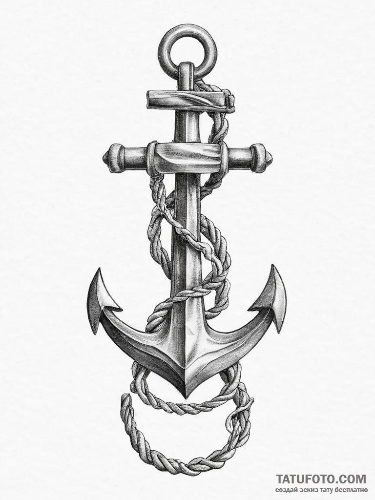 Tattoo sketch anchor, tattoo sketch design, r... - эскиз тату (№1756687463_0, 01.09.2025 00:44) — Tatufoto.com