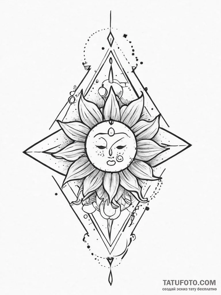 Tattoo sketch cosmic being, tattoo flash shee... - эскиз тату (№1756688656_0, 01.09.2025 01:04) — Tatufoto.com
